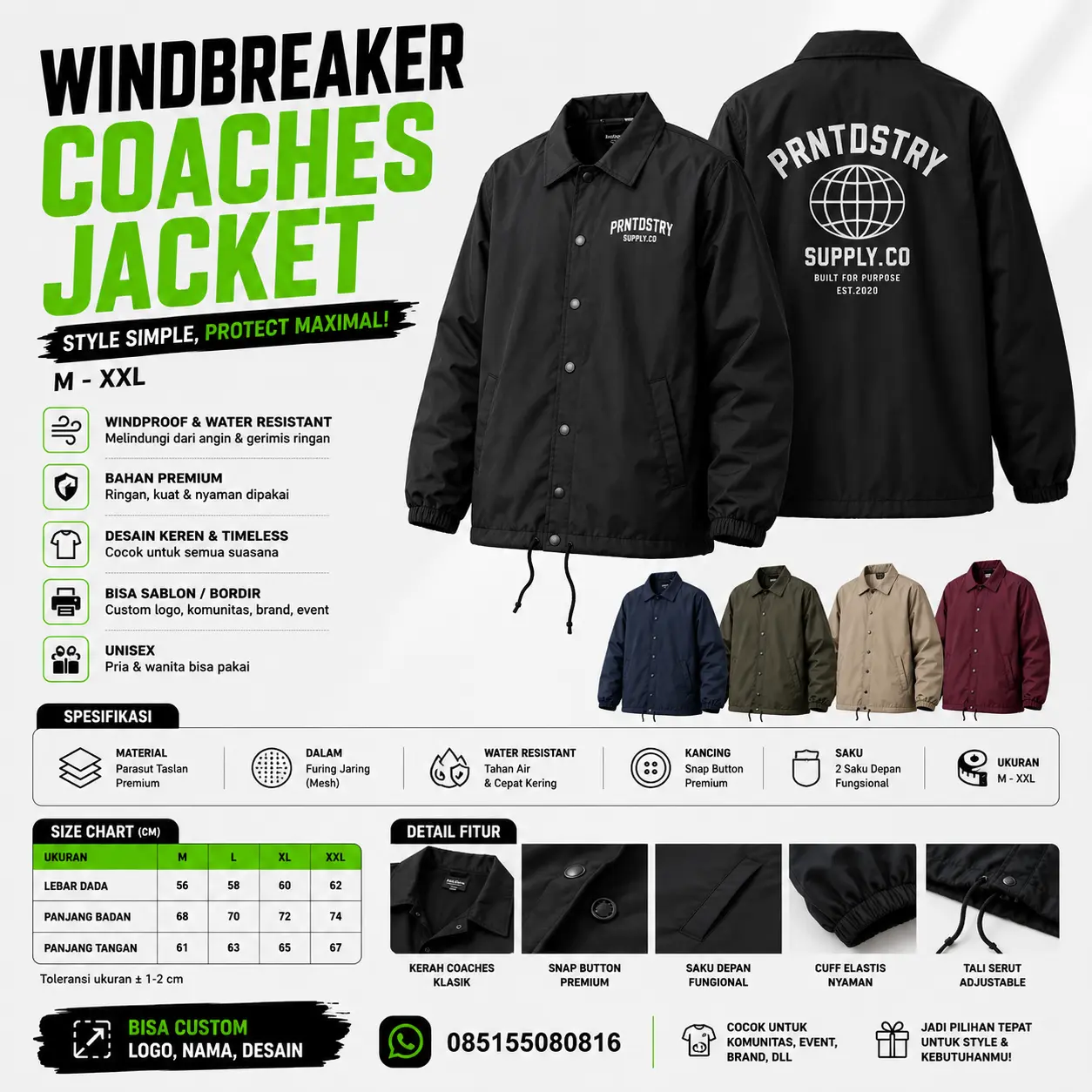 Windbreaker / Coaches Jacket