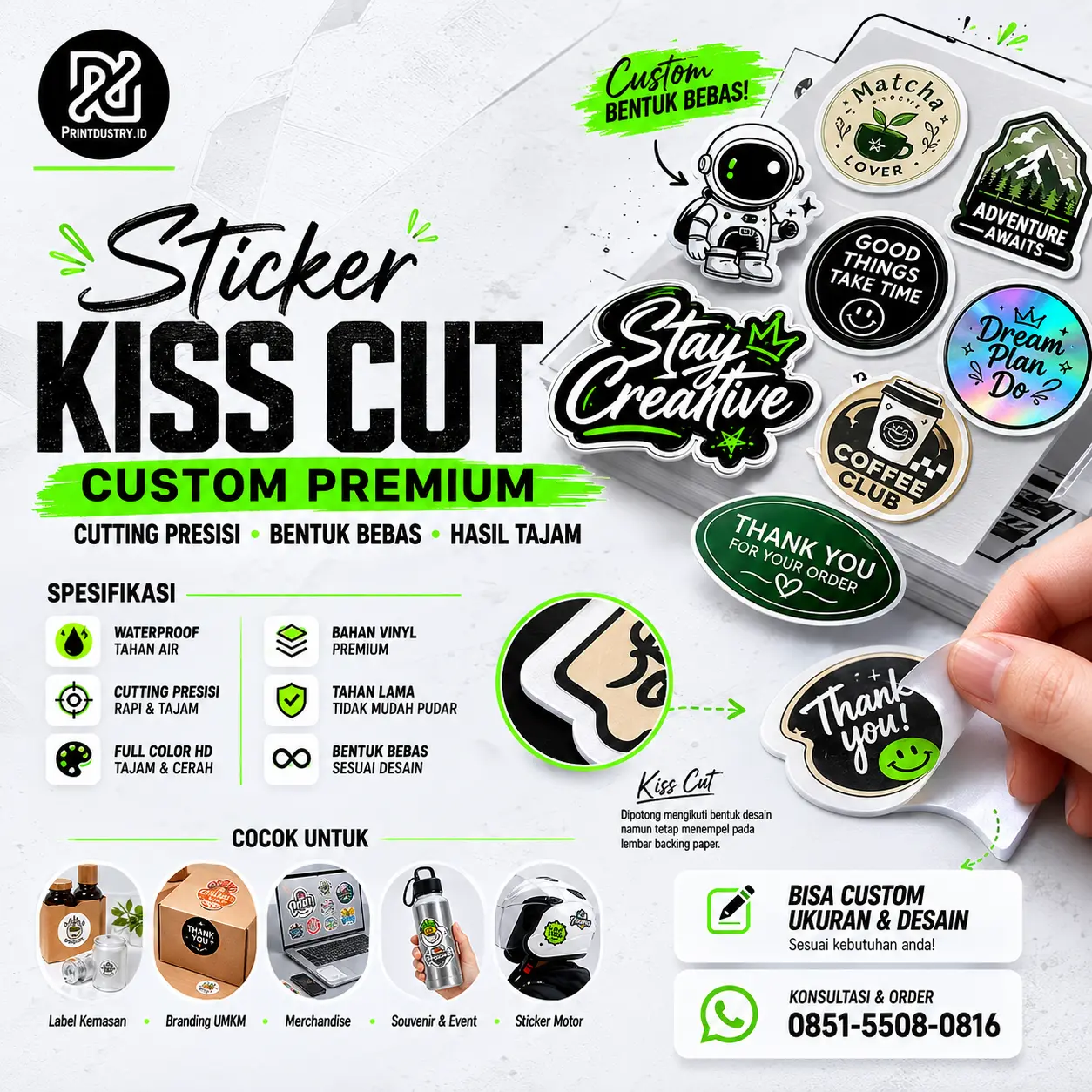 Sticker Kiss Cut